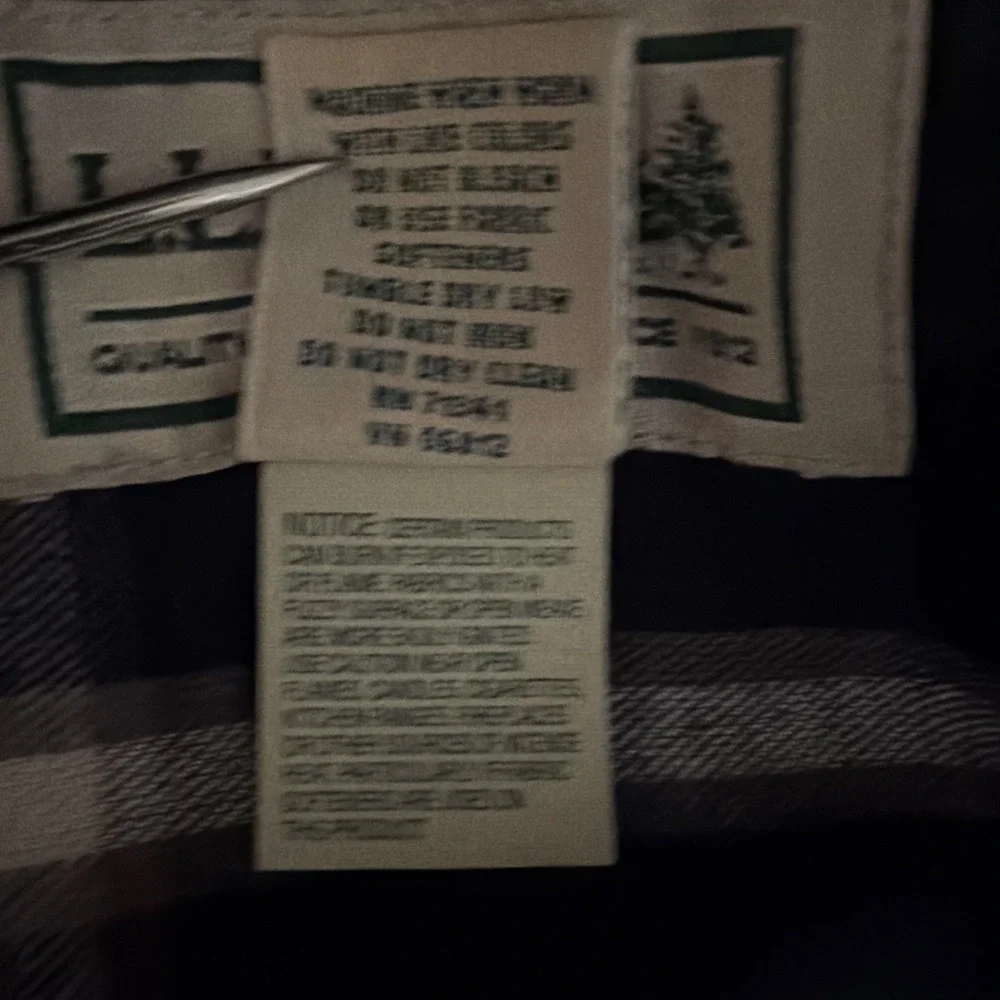 LL Bean Shirt Jacket Mens XL Tall Green Flannel Lined Traditional Fit Shacket